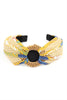 KNOTTED RAFFIA WITH FABRIC HEADBAND