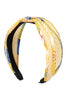 KNOTTED RAFFIA WITH FABRIC HEADBAND