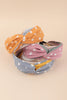 POLKA DOT PRINT TWISTED HEADBAND HAIR ACCESSORIES