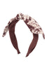 BOW TIE DYE ACCENT FASHION HEAD BAND HEAD ACCESSORIES