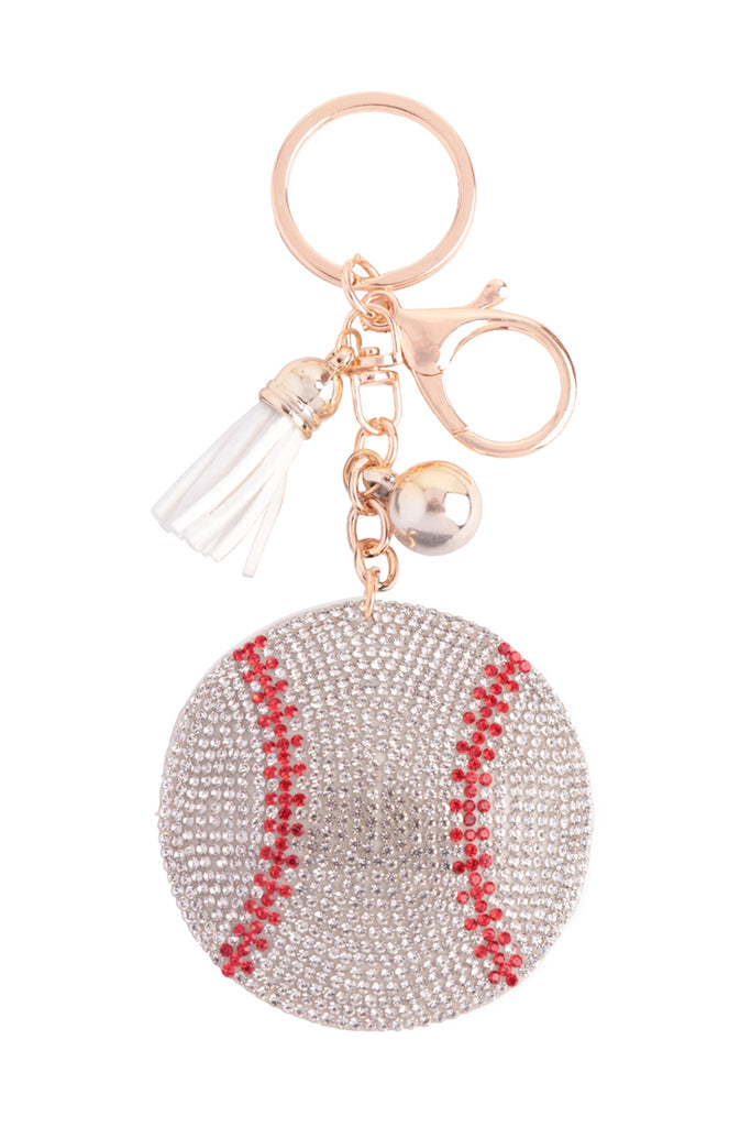 SPORTS RHINESTONE KEYCHAIN