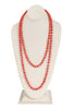 NATURAL STONE LONG LINE KNOTTED NECKLACE