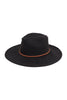 FEDORA BLACK BRIM HAT