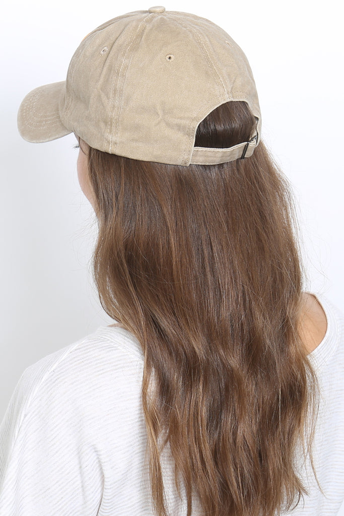 SMILEY LOGO ACID WASHED TEXTURED FASHION FASHION CAP