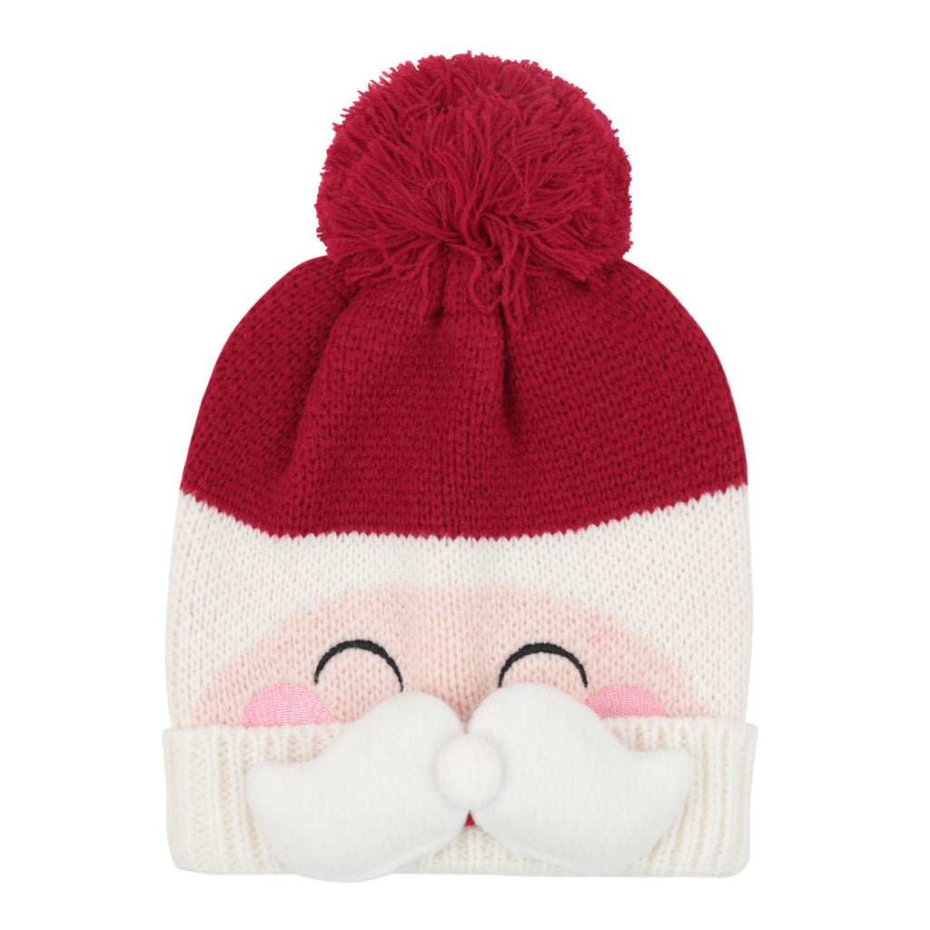 CHRISTMAS HOLIDAY ASSORTED DESIGNS POMPOM BEANIE