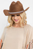 FEDORA FASHION BRIM HAT WITH GLITTER RHINESTONE LACE