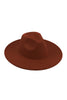 FELT FEDORA FASHION BRIM HAT