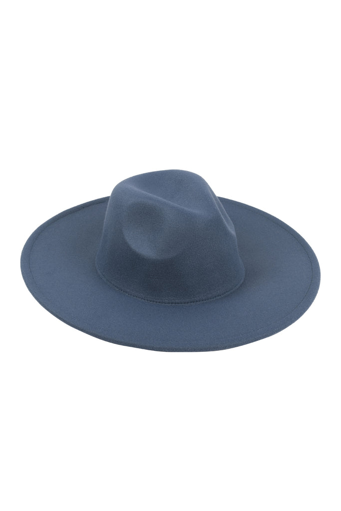 FELT FEDORA FASHION BRIM HAT