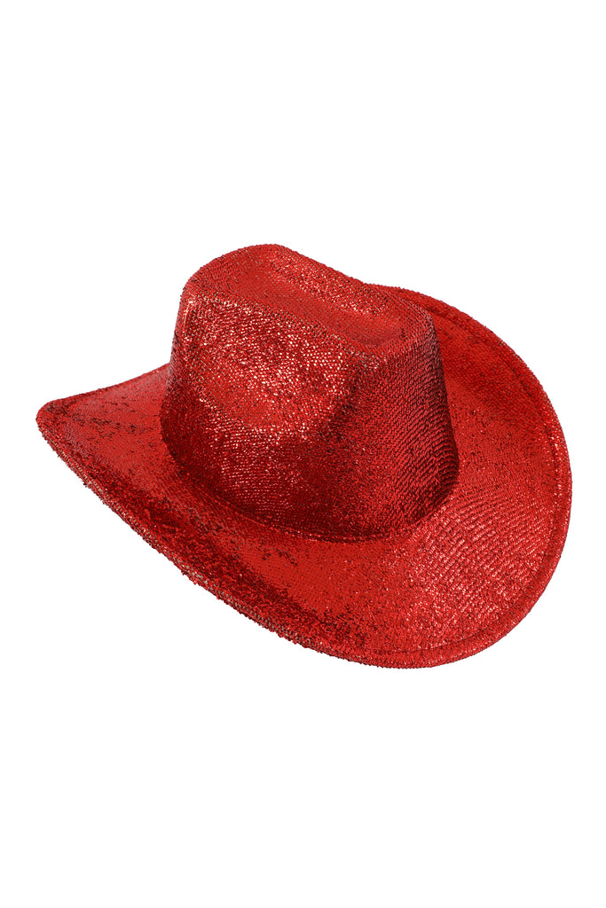 GLITTER SOLID COLOR FEDORA HAT