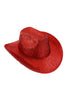 GLITTER SOLID COLOR FEDORA HAT