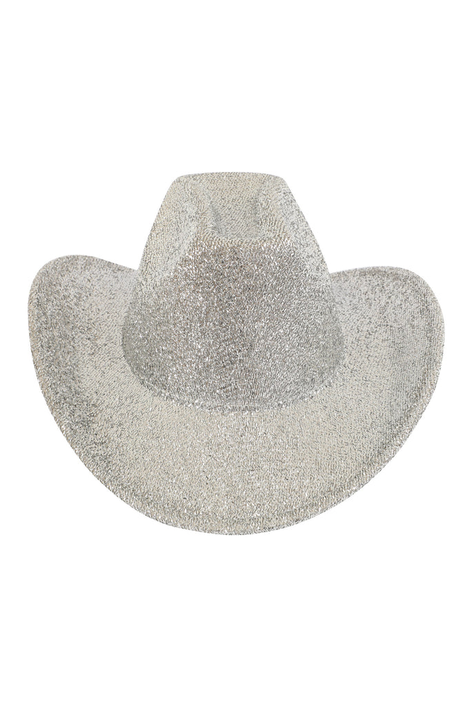 GLITTER SOLID COLOR FEDORA HAT