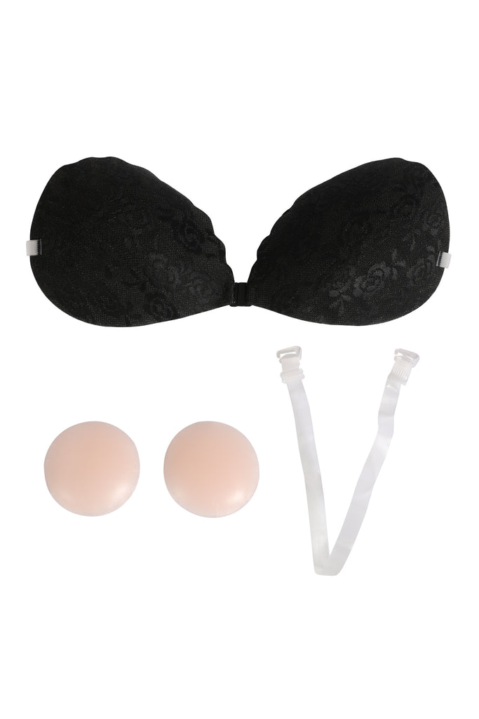 BRA INVISIBLE ADHESIVE NU BRA WITH NIPPLE TAPE AND 1PC BRA STRAP