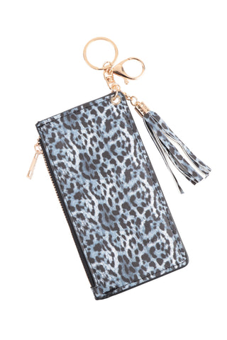 LEOPARD ID WALLET & DETACHABLE LANYARD