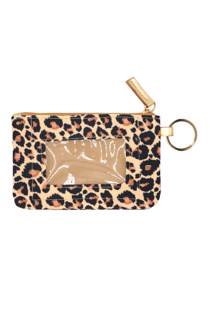 LEOPARD ID WALLET & DETACHABLE LANYARD