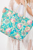 HAND DRAWN PRINT TOTE BEACH BAG