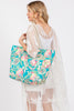 HAND DRAWN PRINT TOTE BEACH BAG