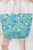 HAND DRAWN PRINT TOTE BEACH BAG