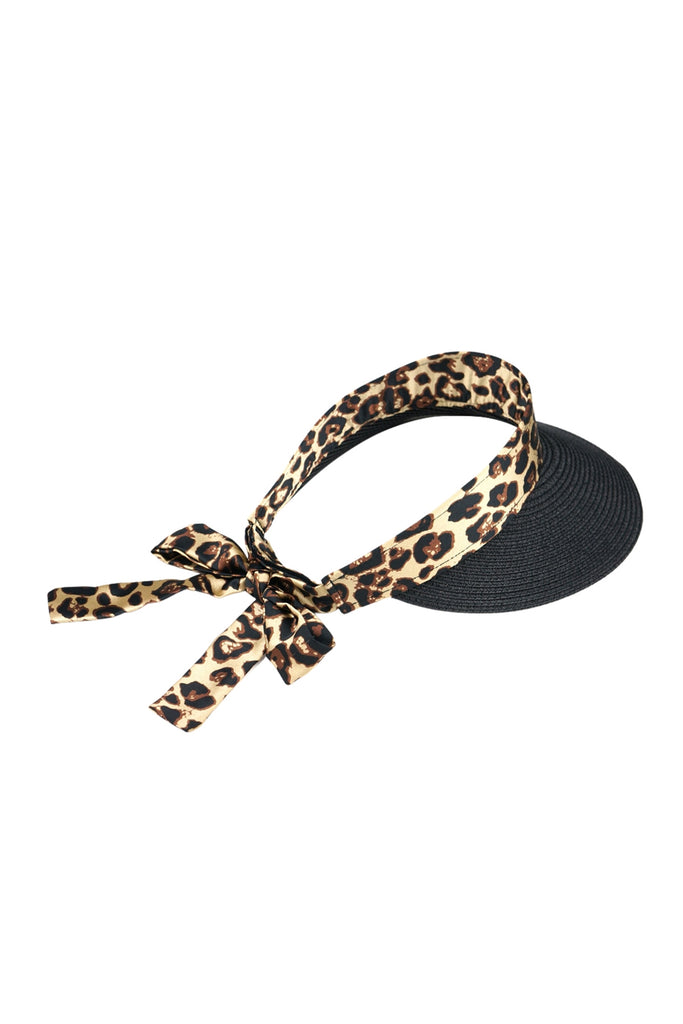 LEOPARD BOW STRAL VISOR CAP