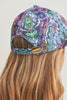 FLORAL PAISLEY, BASEBALL CAP