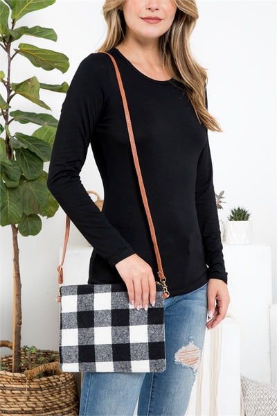 Buffalo plaid crossbody bag sale