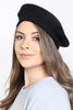 STRETCHY SOLID BERET ACRYLIC