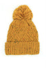 CONFETTI DIAGONAL STRIPES POMPOM KNIT BEANIE