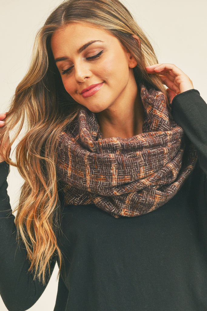 PLAID INFINITY SCARF