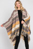 AZTEC PATTERN FRINGE RUANA