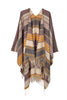 AZTEC PATTERN FRINGE RUANA