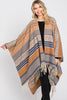 AZTEC PATTERN FRINGE RUANA