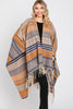 AZTEC PATTERN FRINGE RUANA