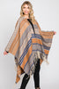 AZTEC PATTERN FRINGE RUANA