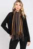 TEXTURED SOLID FRINGE SCARF