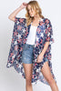 AMERICAN FLAG STAR PRINT KIMONO