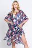 AMERICAN FLAG STAR PRINT KIMONO