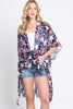 AMERICAN FLAG STAR PRINT KIMONO