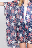 AMERICAN FLAG STAR PRINT KIMONO