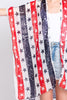 AMERICAN FLAG STAR PRINT KIMONO