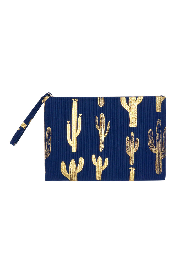 GOLD FOIL CACTUS POUCH