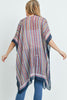 MULTI COLOR STRIPE KIMONO