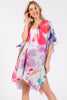 WATERCOLOR FLOWER PRINT KIMONO