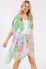 WATERCOLOR FLOWER PRINT KIMONO