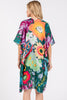 MULTI COLOR FLOWER PRINT KIMONO