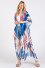 BOHO PRINT OPEN FRONT LONG KIMONO