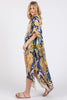 BOHO PRINT OPEN FRONT LONG KIMONO