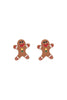 CHRISTMAS TREE, GINGERBREAD, DEER, POST SET EARRINGS