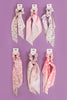 SPRING FLORAL ASSORTED DESIGNS SCRUNCHIE SCARF HAIR ACCESSORIES