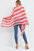 USA FLAG PRINT KIMONO WRAP SCARF