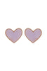 HEART DRUZY STUD EARRINGS