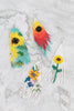 SUMMER SUNFLOWER SEED BEADS FRINGE FISH HOOK BOHO EARRINGS